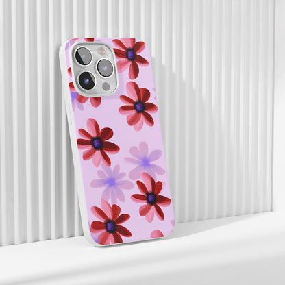 Latest 3rd-Generation Crystal Tough Glossy Flowers iPhone Case