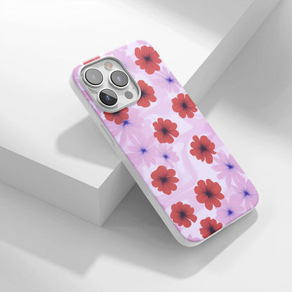 Latest 3rd-Generation Crystal Tough Glossy Flowers iPhone Case