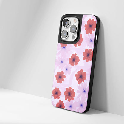 Industry-Level Tough Matte Flowers iPhone Case