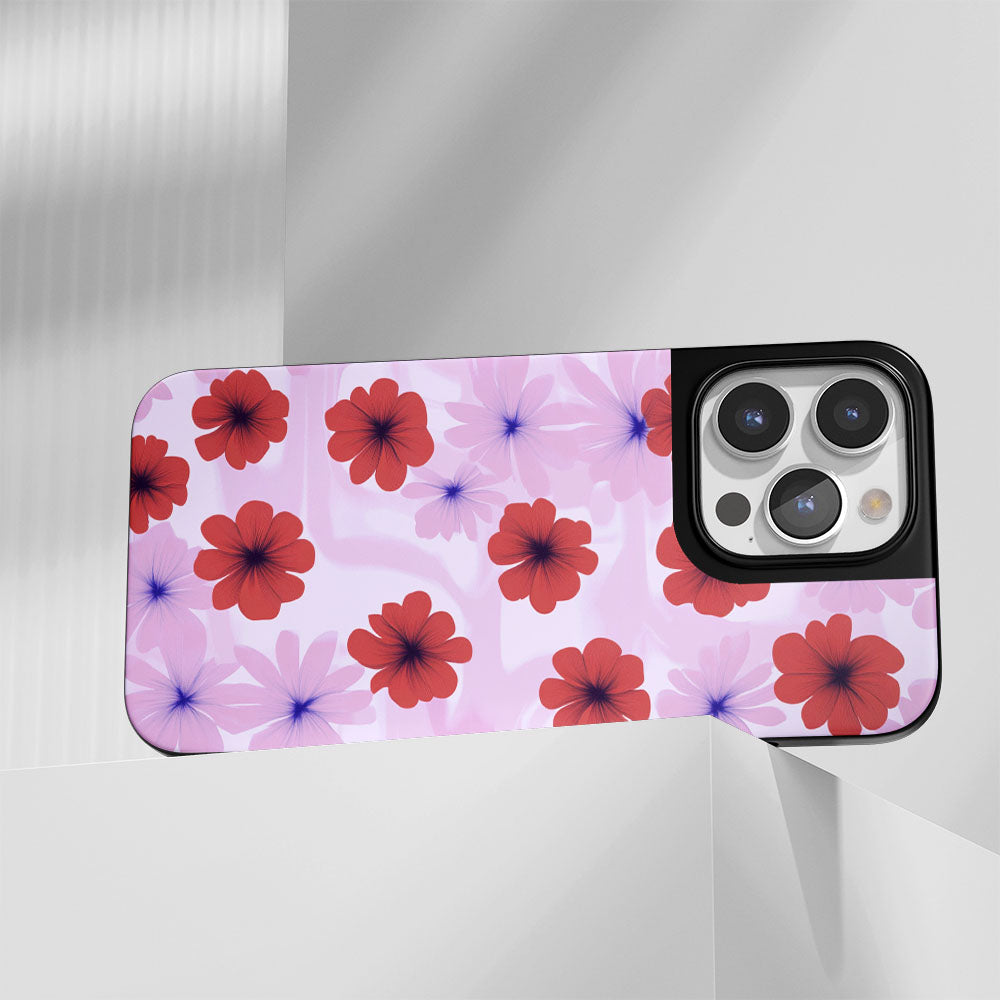 Industry-Level Tough Matte Flowers iPhone Case