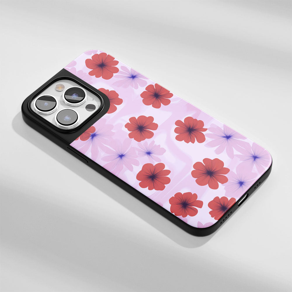 Industry-Level Tough Matte Flowers iPhone Case