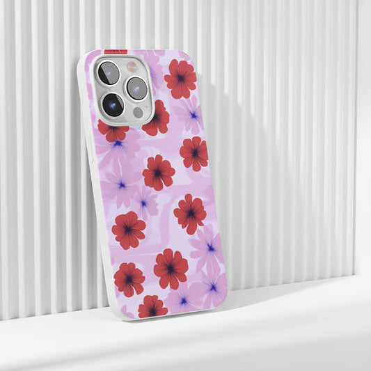 Latest 3rd-Generation Crystal Tough Glossy Flowers iPhone Case