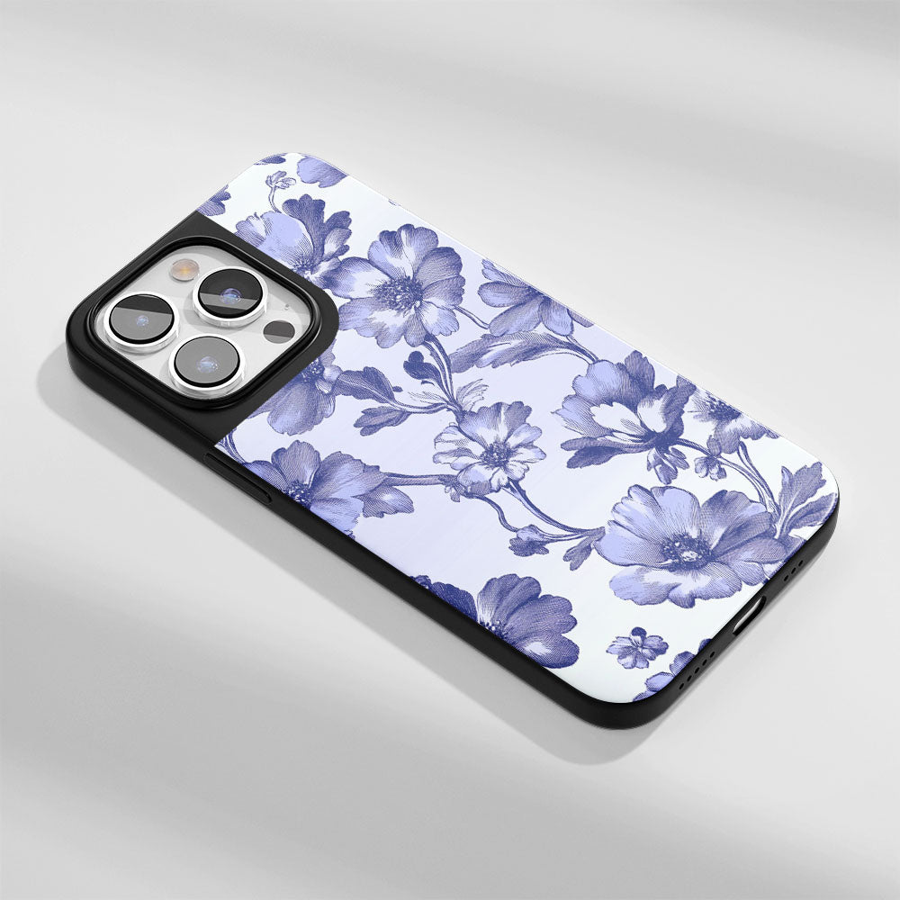 Industry-Level Tough Matte Flowers iPhone Case