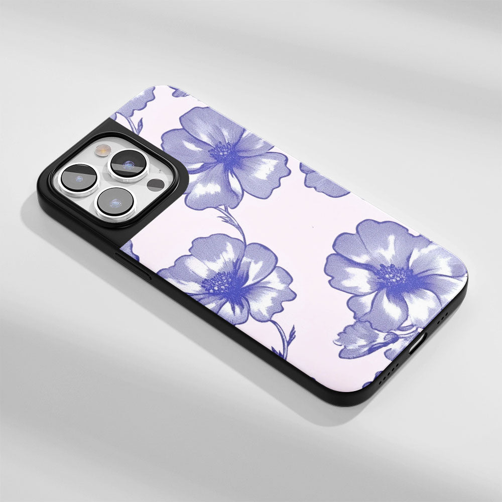 Industry-Level Tough Matte Flowers iPhone Case