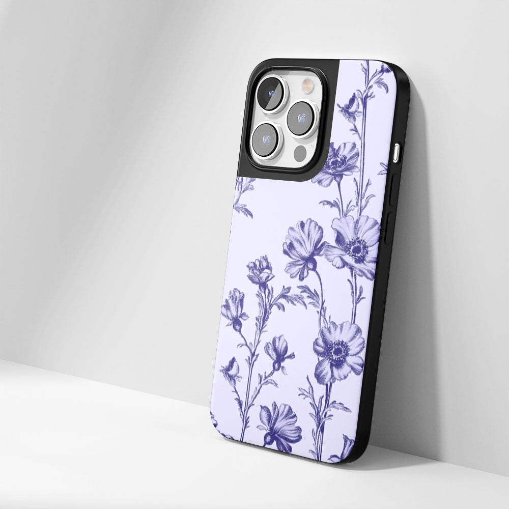 Industry-Level Tough Matte Flowers iPhone Case