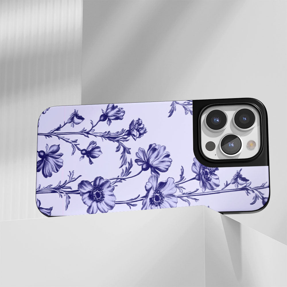 Industry-Level Tough Matte Flowers iPhone Case