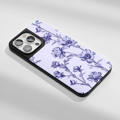 Industry-Level Tough Matte Flowers iPhone Case