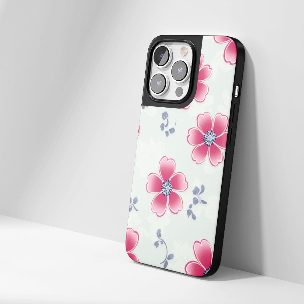 Industry-Level Tough Matte Flowers iPhone Case