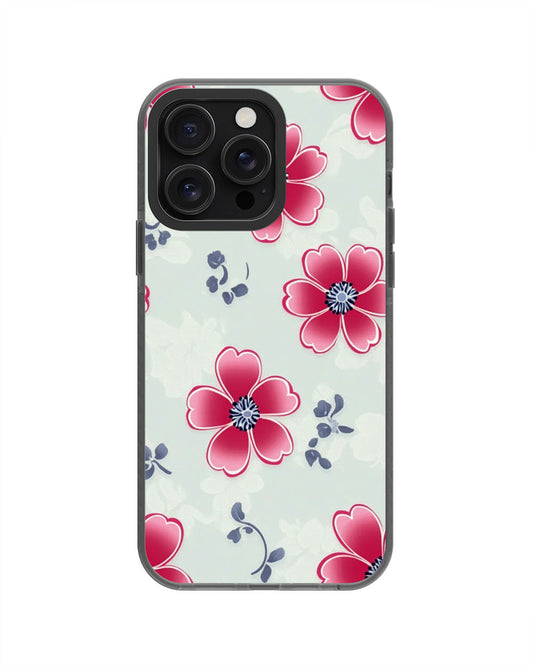 Latest 3rd-Generation Pop Tough Matte Flowers iPhone Case (MagSafe-Compatible) [Back Cover Only]