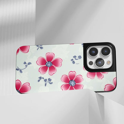 Industry-Level Tough Matte Flowers iPhone Case