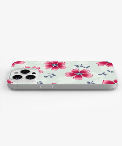 Latest 3rd-Generation Crystal Tough Glossy Flowers iPhone Case (MagSafe-Compatible)