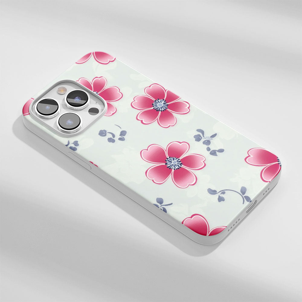 Latest 3rd-Generation Crystal Tough Glossy Flowers iPhone Case