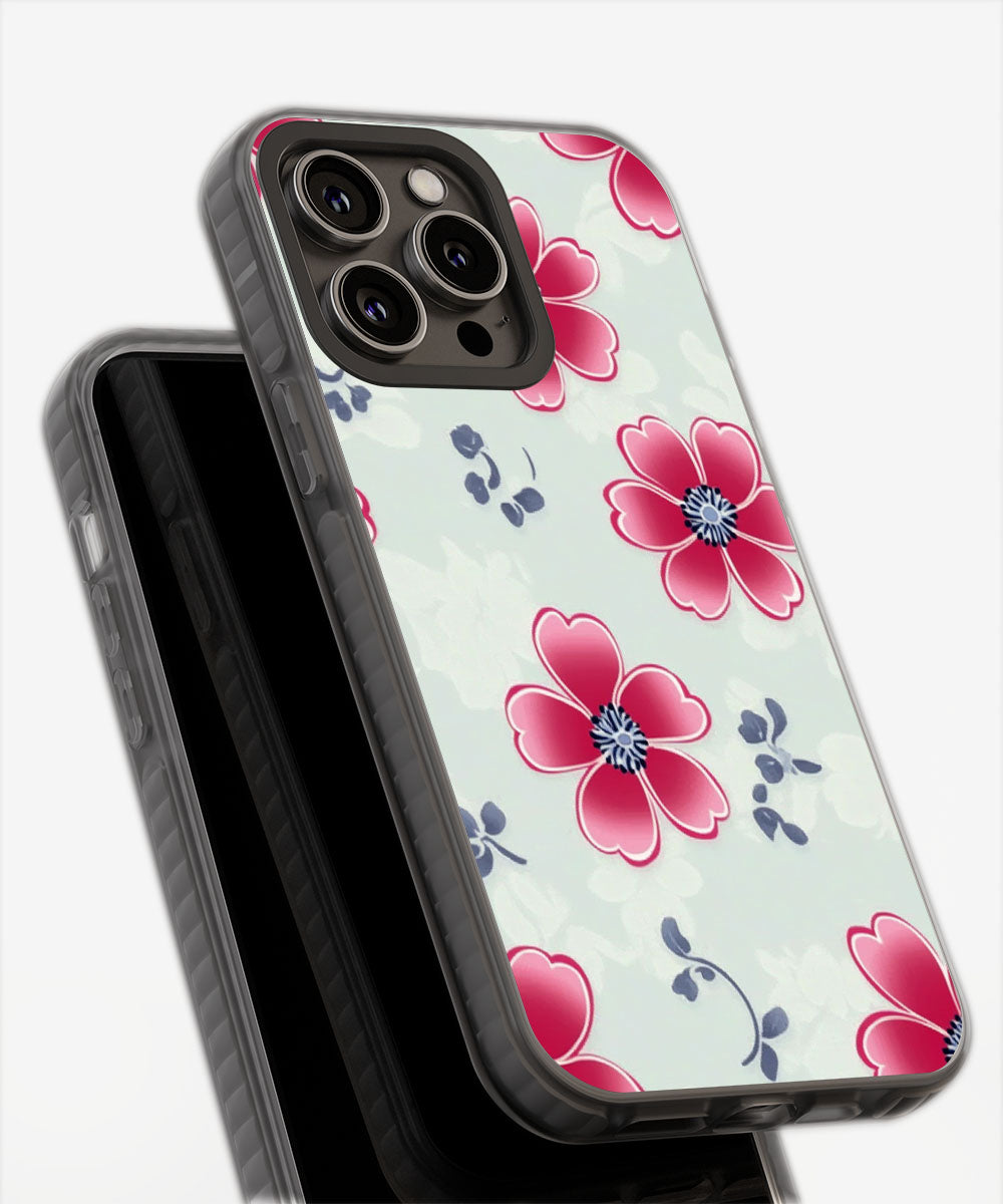 Latest 3rd-Generation Pop Tough Matte Flowers iPhone Case (MagSafe-Compatible)