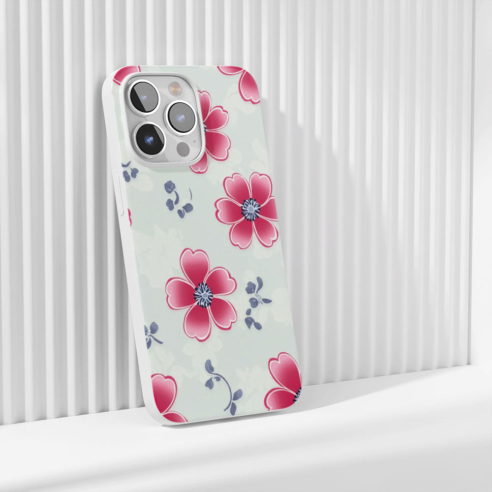 Latest 3rd-Generation Crystal Tough Glossy Flowers iPhone Case