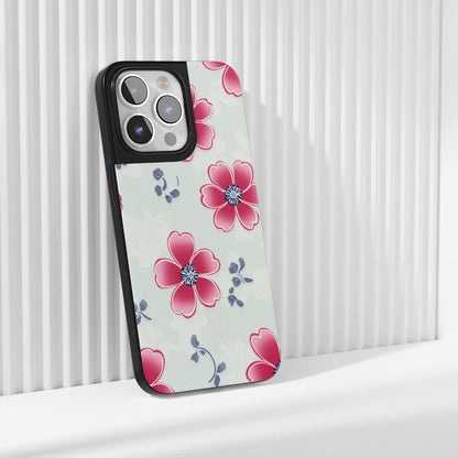 Industry-Level Tough Matte Flowers iPhone Case