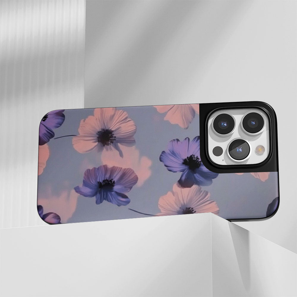 Industry-Level Tough Matte Flowers iPhone Case