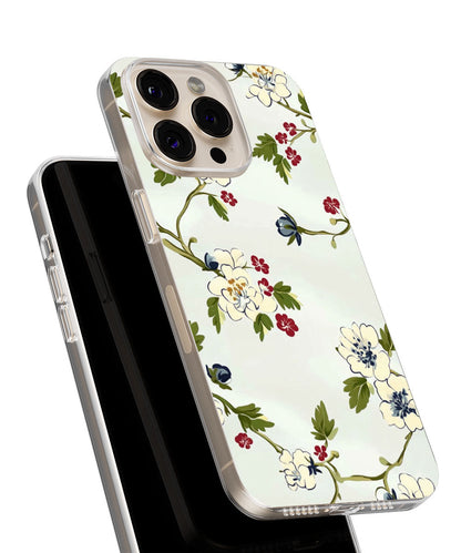 Latest 3rd-Generation Crystal Tough Glossy Flowers iPhone Case (MagSafe-Compatible)