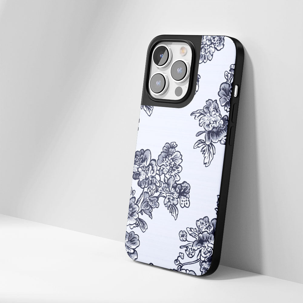 Industry-Level Tough Matte Flowers iPhone Case