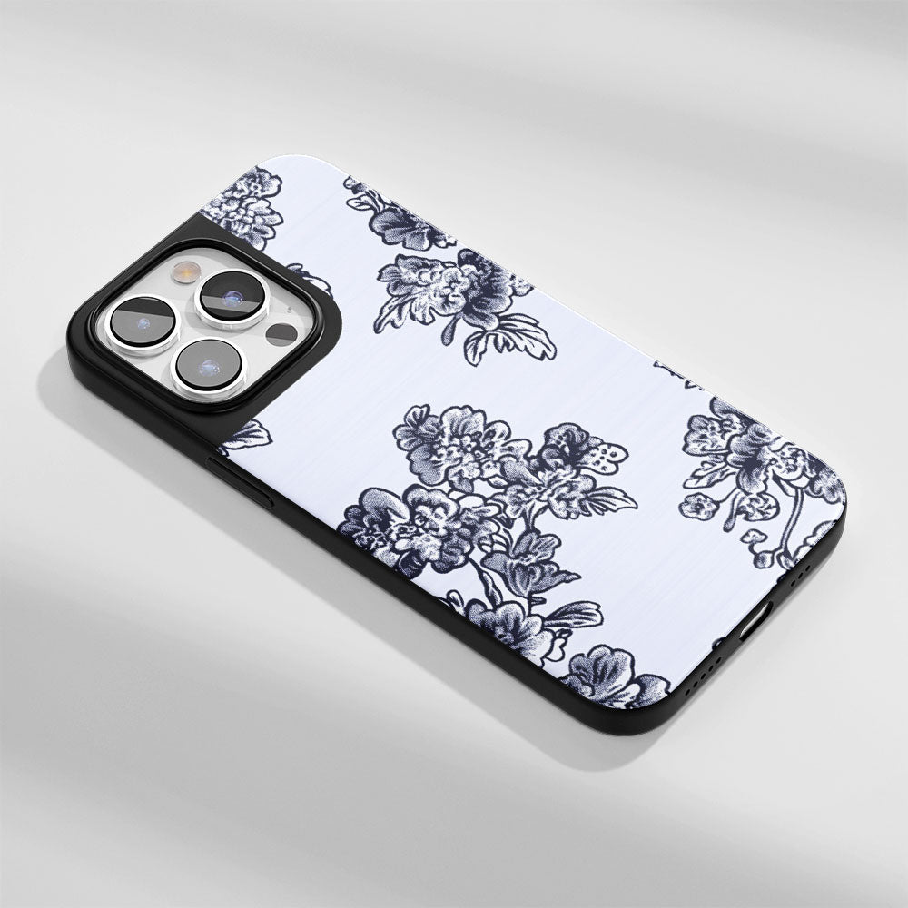 Industry-Level Tough Matte Flowers iPhone Case