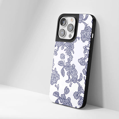 Industry-Level Tough Matte Flowers iPhone Case