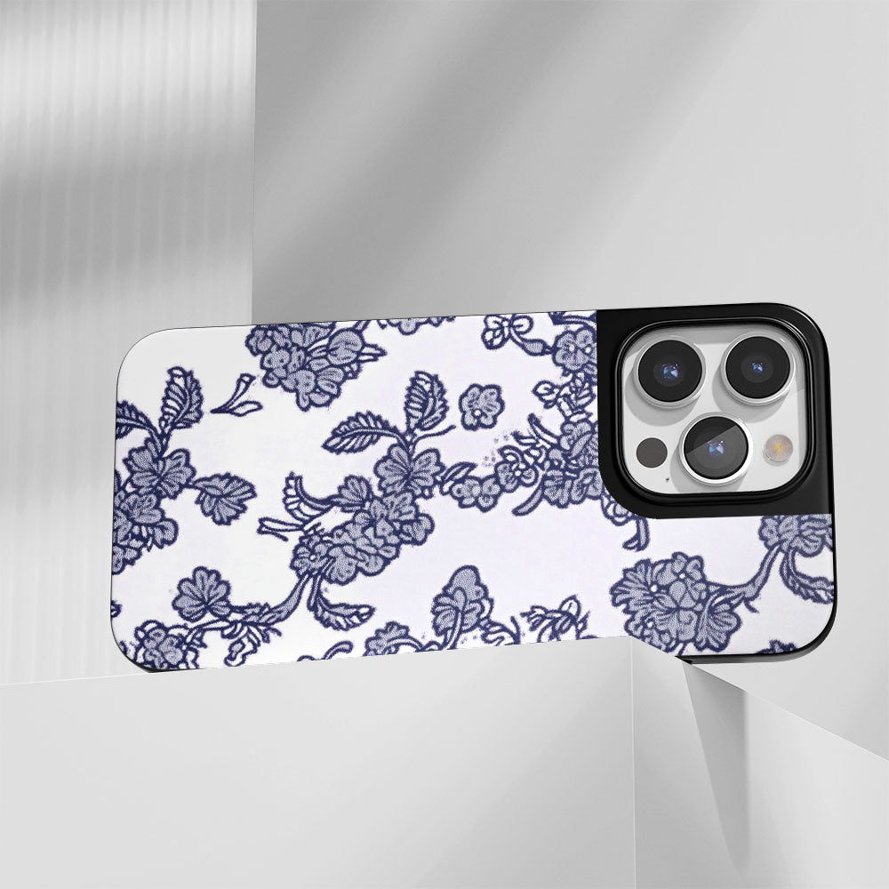 Industry-Level Tough Matte Flowers iPhone Case