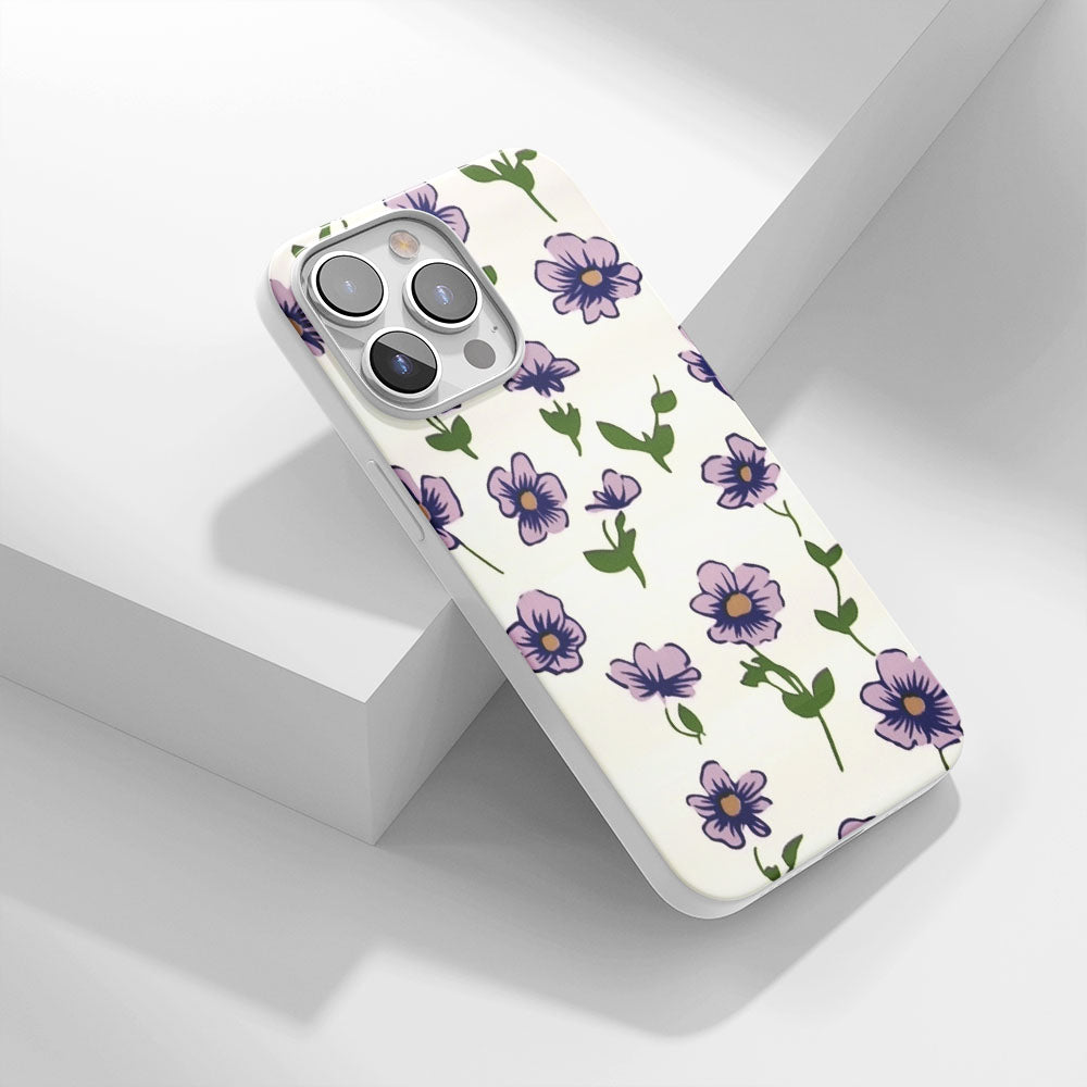 Latest 3rd-Generation Crystal Tough Glossy Flowers iPhone Case