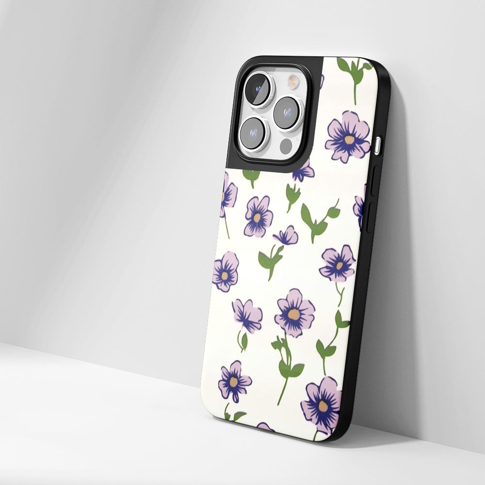 Industry-Level Tough Matte Flowers iPhone Case