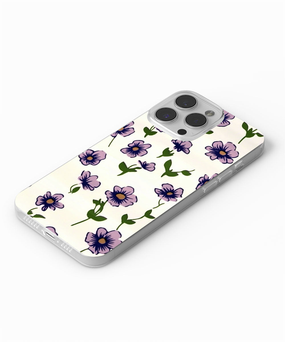 Latest 3rd-Generation Crystal Tough Glossy Flowers iPhone Case (MagSafe-Compatible)