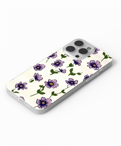 Latest 3rd-Generation Crystal Tough Glossy Flowers iPhone Case (MagSafe-Compatible)