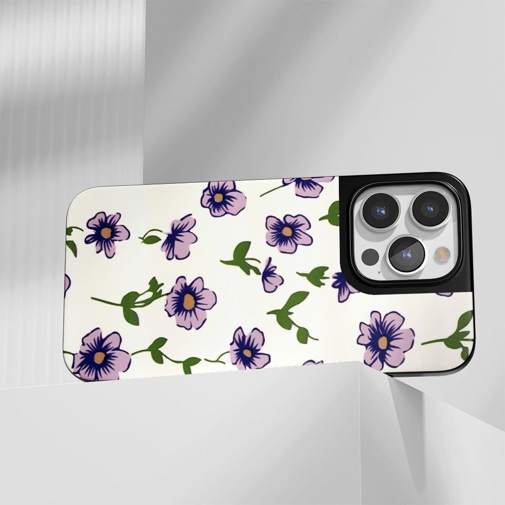 Industry-Level Tough Matte Flowers iPhone Case