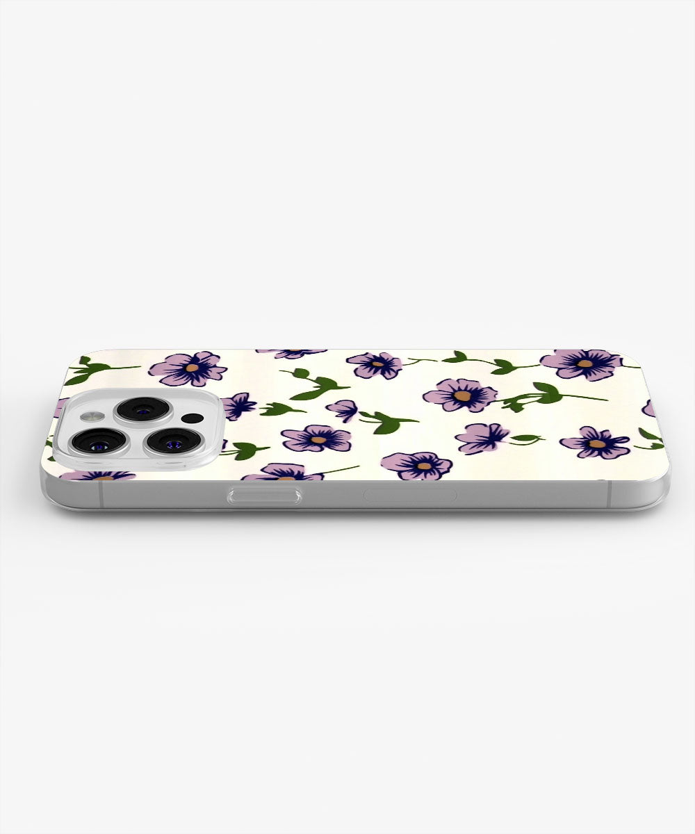 Latest 3rd-Generation Crystal Tough Glossy Flowers iPhone Case (MagSafe-Compatible)