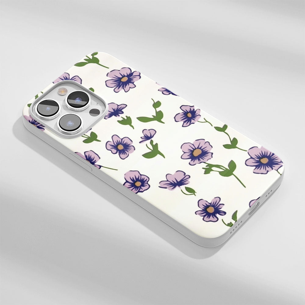 Latest 3rd-Generation Crystal Tough Glossy Flowers iPhone Case