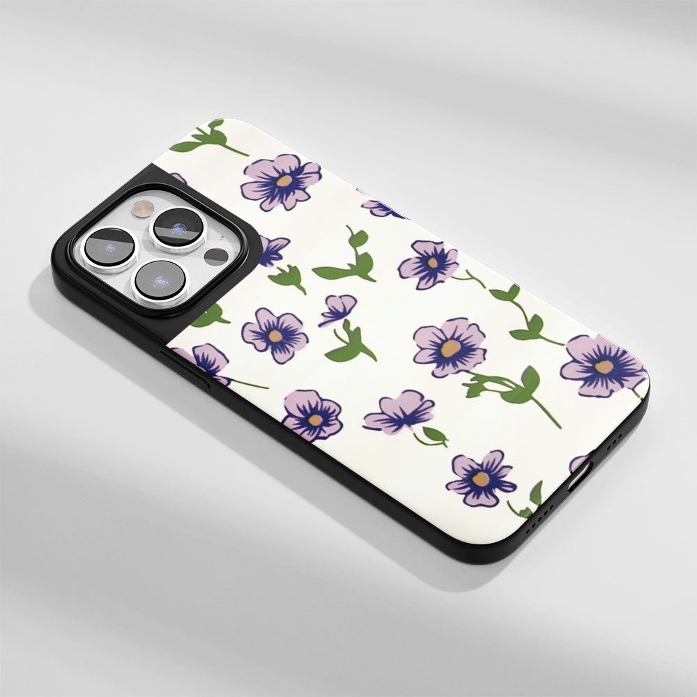 Industry-Level Tough Matte Flowers iPhone Case