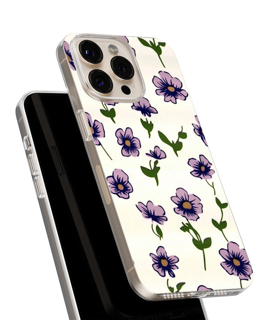 Latest 3rd-Generation Crystal Tough Glossy Flowers iPhone Case (MagSafe-Compatible)