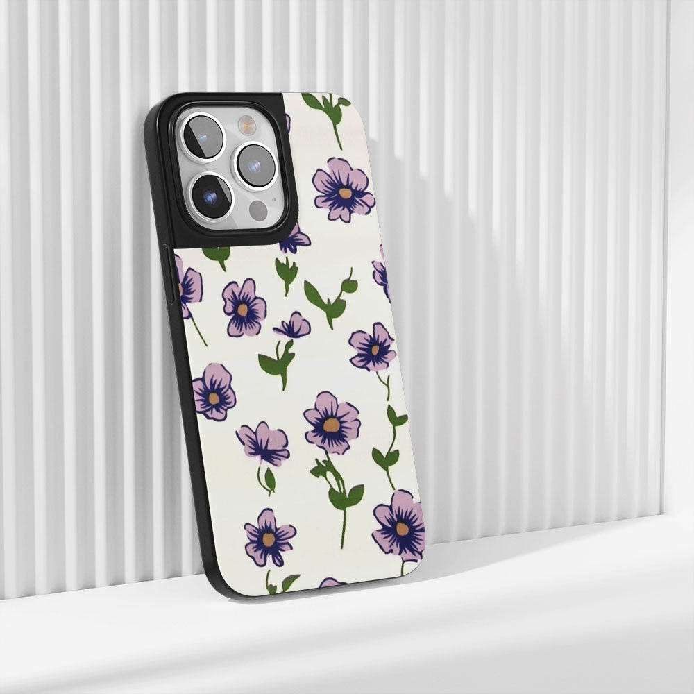 Industry-Level Tough Matte Flowers iPhone Case