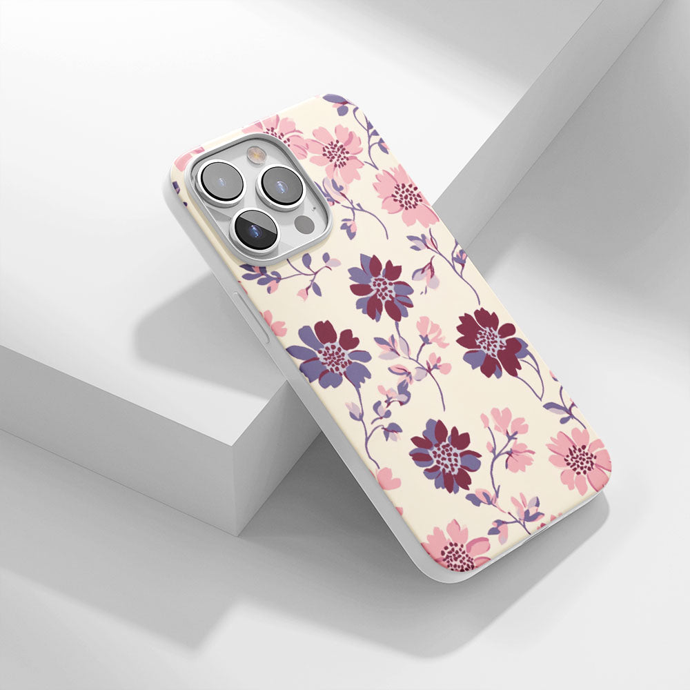 Latest 3rd-Generation Crystal Tough Glossy Flowers iPhone Case