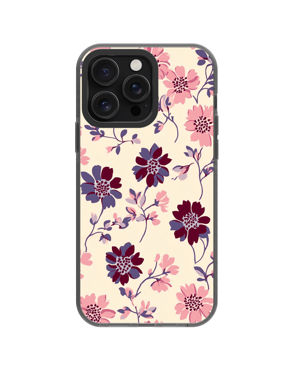 Latest 3rd-Generation Pop Tough Matte Flowers iPhone Case (MagSafe-Compatible)