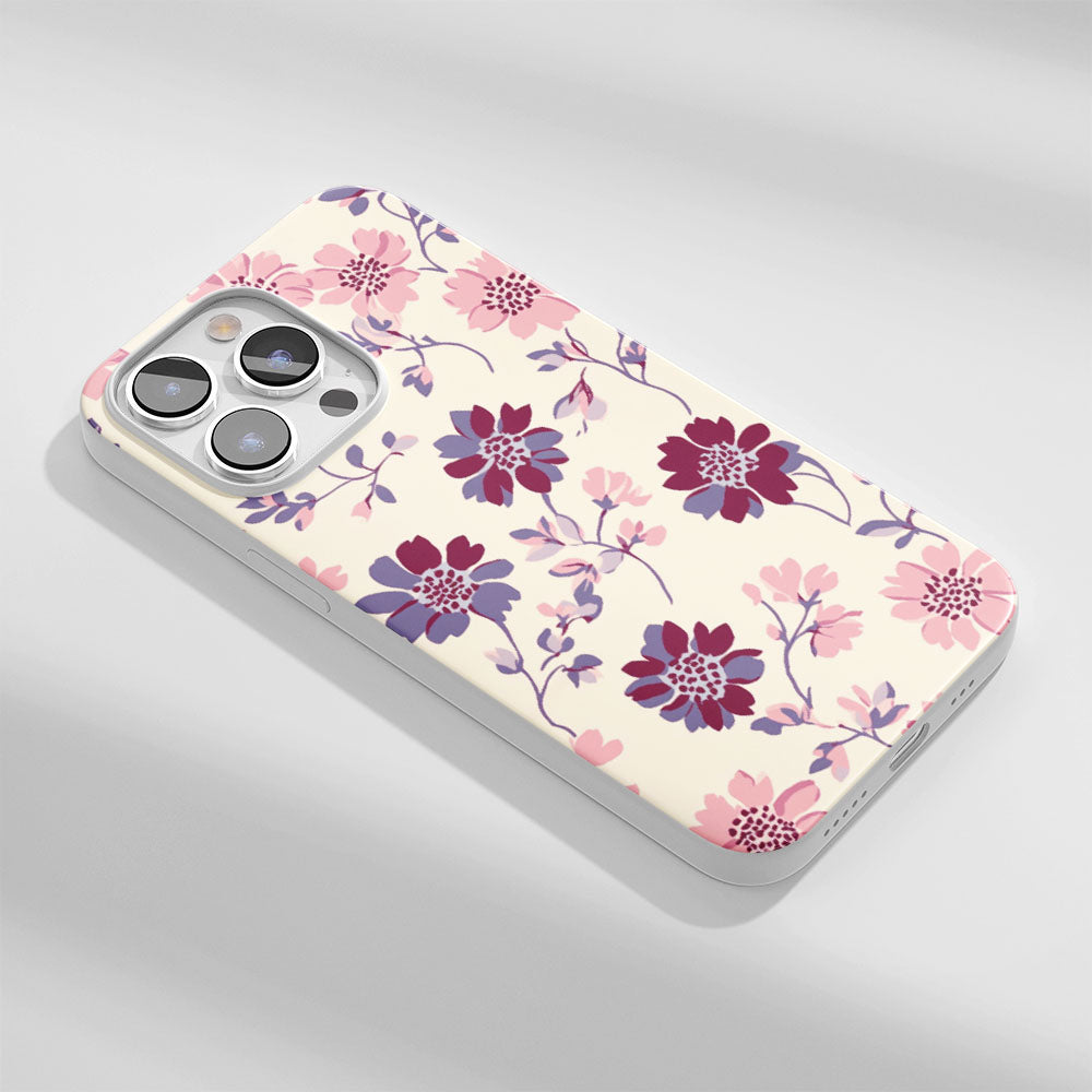 Latest 3rd-Generation Crystal Tough Glossy Flowers iPhone Case