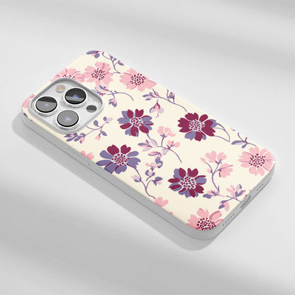 Latest 3rd-Generation Crystal Tough Glossy Flowers iPhone Case