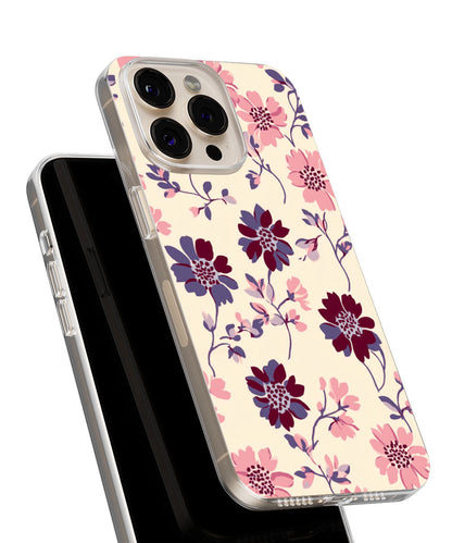 Latest 3rd-Generation Crystal Tough Glossy Flowers iPhone Case (MagSafe-Compatible)