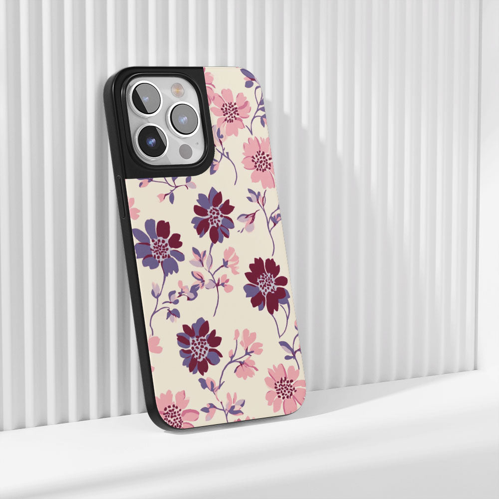 Industry-Level Tough Matte Flowers iPhone Case