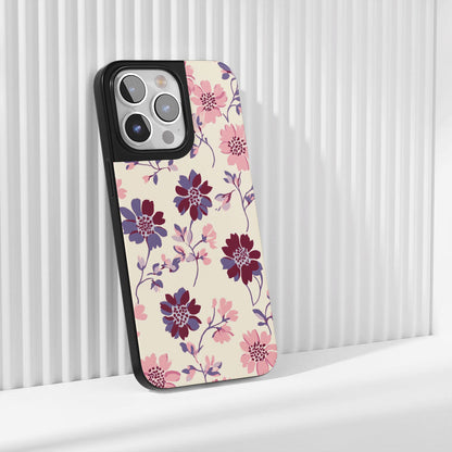 Industry-Level Tough Matte Flowers iPhone Case