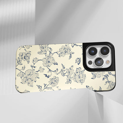 Industry-Level Tough Matte Flowers iPhone Case