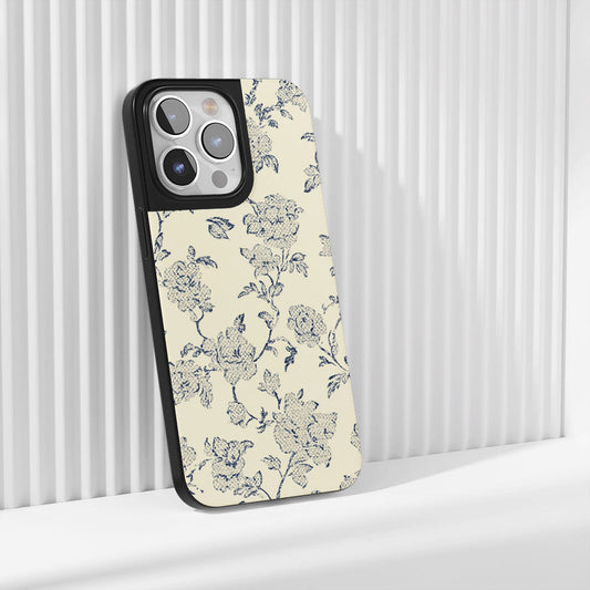 Industry-Level Tough Matte Flowers iPhone Case