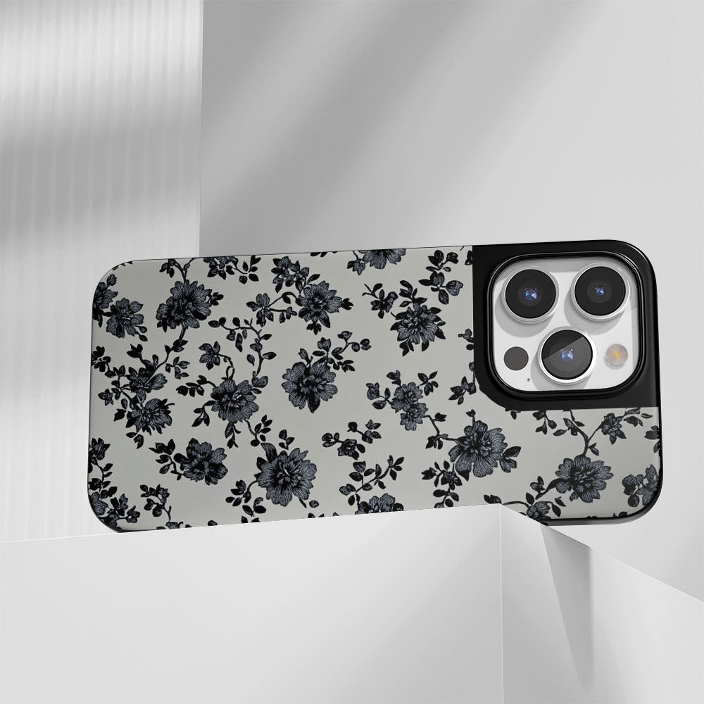 Industry-Level Tough Matte Flowers iPhone Case