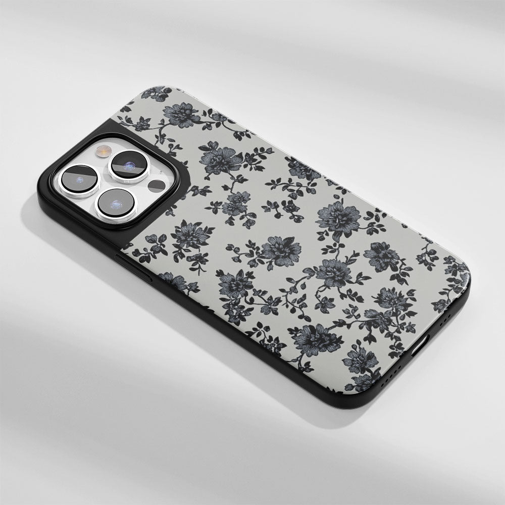 Industry-Level Tough Matte Flowers iPhone Case