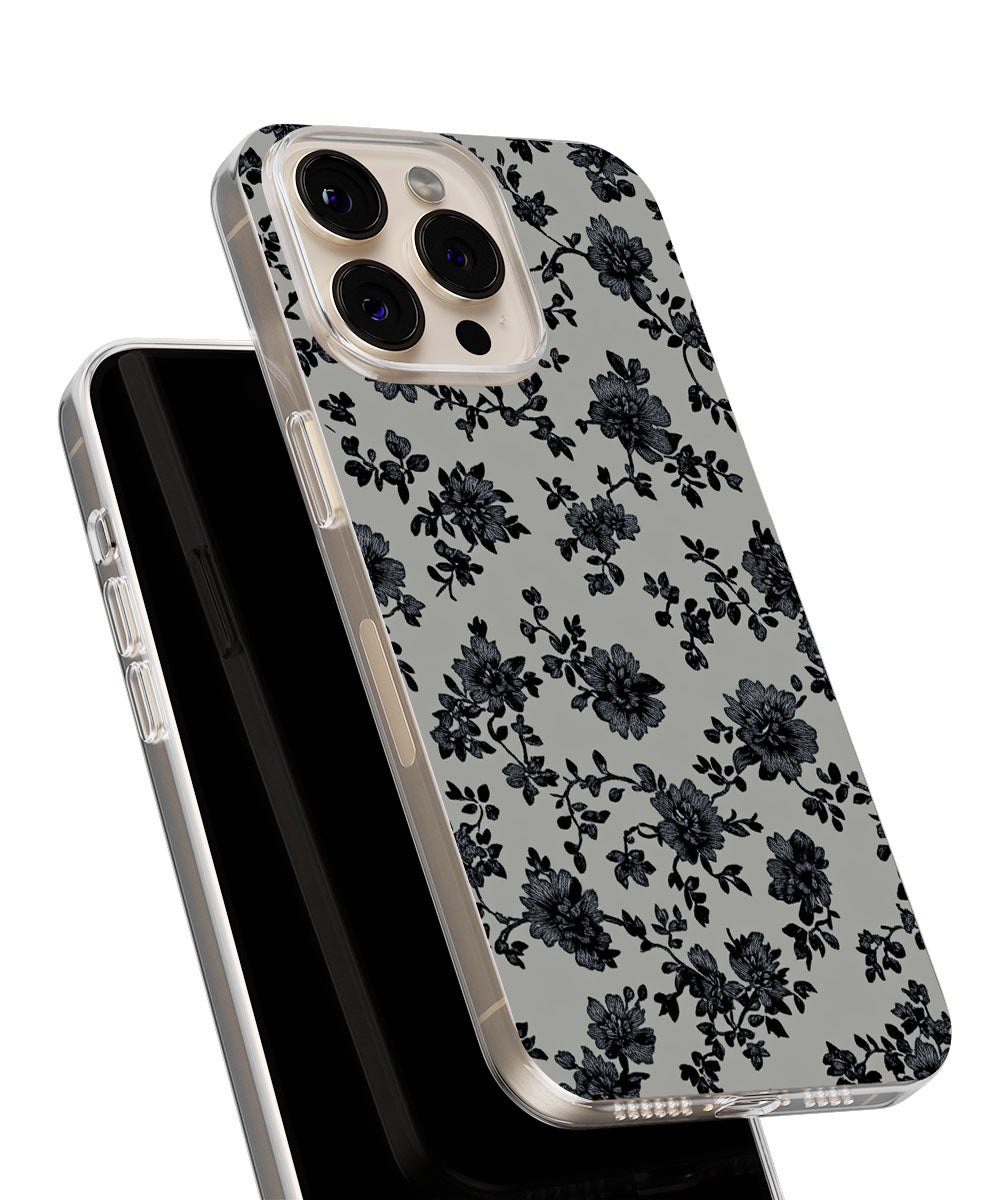 Latest 3rd-Generation Crystal Tough Glossy Flowers iPhone Case (MagSafe-Compatible)
