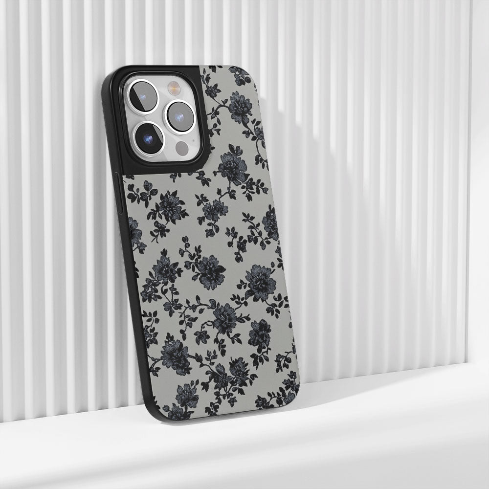 Industry-Level Tough Matte Flowers iPhone Case