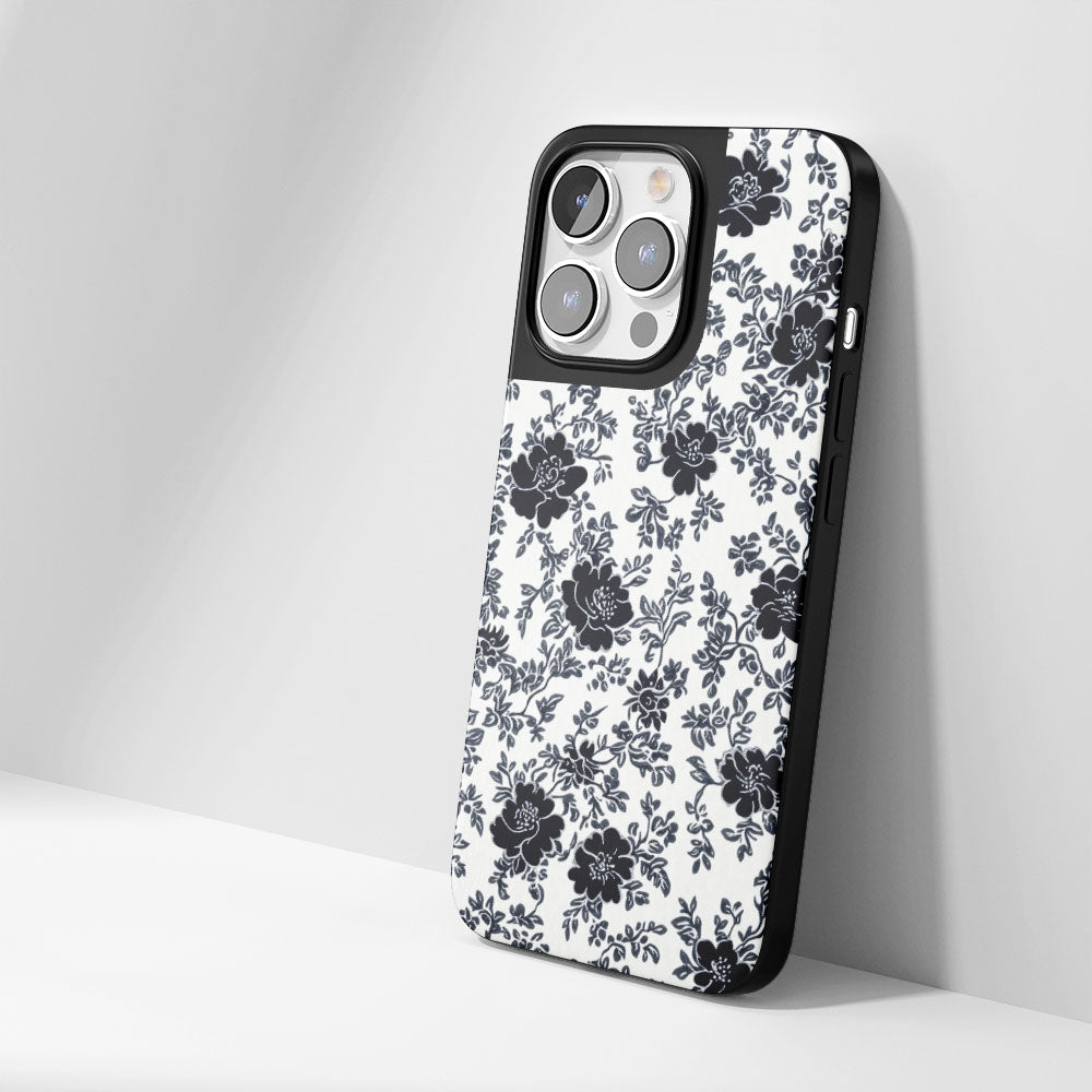 Industry-Level Tough Matte Flowers iPhone Case