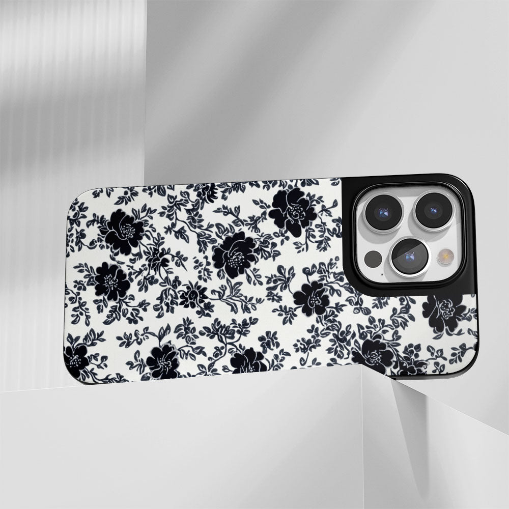 Industry-Level Tough Matte Flowers iPhone Case